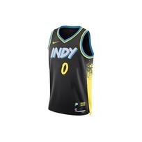 Nike Dri-FIT NBA Swingman Tyrese Haliburton Indiana Pacers City Edition 2023/24 marškinėliai DX8504-010 XXXL juoda