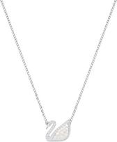 Swarovski baltas kristalas su rodžio danga, ikoniškas gulbės karoliai .ae Mada 5416605 balta
