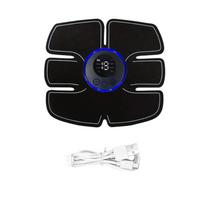 USB Įkraunamas Raumenų Masažuoklis Nešiojamas Pilvo Fitneso Pleistras Formuojantis Masažas Belaidis LCD Ekrano Masažuoklis Nuovargiui Atpalaiduoti SET black