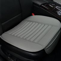 1vnt automobilio priekinės sėdynės užvalkalas PU odos neslystantis automobilio sėdynės pagalvėlės užvalkalas keturiems sezonams gray