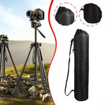 Hiking Pole Bag Carrier Drawstring Closure Tent Carry Case for Dryer Curling Iron Fishing 80cmx10cm black