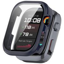 Stiklas+Dėklas Huawei Watch D2 Ekranui Apsauginė Anti-scratch Plėvelė Buferis Apsauginis PC Dangtelis Huawei Watch D2 Priedams vidurnakčio mėlyna spalva