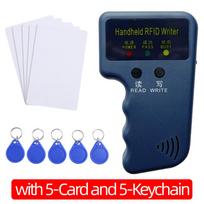 Handheld 125KHz RFID Copier ID Reader Writer Access Control Card Duplicator Cloner Encryption Card Writer Smart Key Copier black