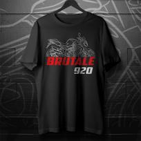 For MV Agusta Brutale 920 2011-2012 fans - Motorcycle T shirt S black