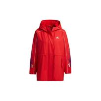 Adidas Women CNY New Year Series Hooded Fleece Lined Warm Sports Jacket Red GP0626 S red