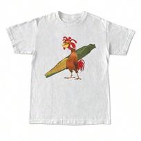 Chicken Joe Shirt Beach Surf Unisex TShirt Back Printed Cotton Casual Classic Gift for Friend Unisexswear Top Gift for Her Him 2XL brown