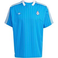 Adidas Originals Real Madrid Patogūs Minkšti Odai Draugiški Trumpomis Rankovėmis Futbolo Marškinėliai Unisex Viršutiniai Drabužiai JN3060 XS blue