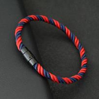 Simple Style Mens Bracelet Black Magnetic Buckle Paracord Braslet Bangle Ethnic Nautical Rope Braclet Leisure Pulseira Joias black