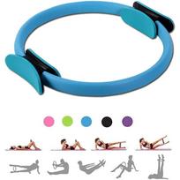 Pilates Rings Yoga Pilates Magic Circle Pilates Ultra Fit Exercise Resistance Fitness Toning Ring Workout Fitness Circles with Dual Grip Handles mėlyna