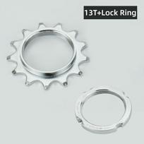 13T 14T 15T 16T 17T 18T Bicycle Freewheel Hub Locking Threaded Lock Rings Bike Wheel Cogs Fixie Track 1 Speed white