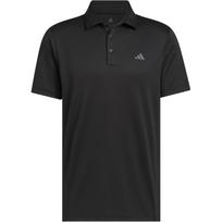 Adidas Golf Solid Color Three Button Short Sleeve Polo Shirt Men tops JY5480 L black