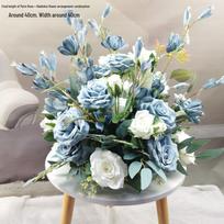 Elegant Light Luxury Artificial Wedding Flowers: T-stage, Guide, Background, and Table Arrangements gray