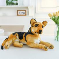Minkštas žaislas Šuniukas Aviganis Dalmatinas Šarpei Ilgaausis Šuo Dovana Dalmatian Sitting,36cm beige