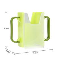 1PC Hot Anti-Squeeze Cup Holder, Adjustable Milk Cup Holder Juice Box Holder, Portable Drink Holder For Home, Car, Or Traveling žalia