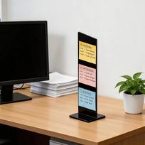 Detachable Sticky Note Holder Stand Acrylic Desktop Reminder Board  Desktop Use juoda