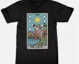 David Bowie Tarot Card T-Shirts Fortune Telling Shirt XXXXL gray