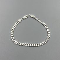 Sinya 925 Silver Cuban Chain Bracelet Biggest Promotion Pure Real Silver Fine Jewelry Man Women Bracelets 18cm gray