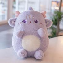 38Cm Cartoon Dragon Looong Doll Plush Toy Stuffed Fluffy Purple Pink White Green Animal Plushie Companion Sleeping Friend Gift 38cm gray