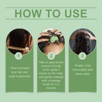 Silicone Scalp Massager and Rosemary Scrub  Deep Cleansing Oil Regulation Remove Dandruff Relieve Itching Exfoliate for Daily Bathroom Use one size black