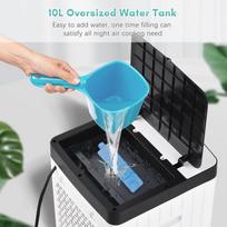 Portable Air Conditioner Fan Evaporative Cooler Cooling Machine 3 Speed with 7.5hrs Timer with Remote Control for Room Home Office Dorm