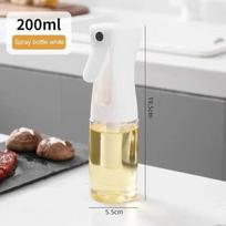 Oil Spray Bottle Pot Kitchen Household Cooking Oil Dispensers Olive Oil Sprayer Mister for Air Fryer Salad Baking 200ml balta