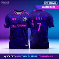 26_27 Paper Rex Valorant T-shirts Men Esports Team PRX Uniform Jersey F0RSAKEN Gaming Streetwear Casual Tees Breathable Summer L blue