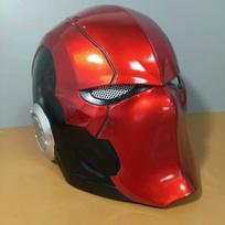 Raudonos kepurės kaukė Nešiojama Arkham-Knight Gothan Helovino Cosplay Matinės dervos Cos Mascara Ugnies demono kaukės rekvizitas red