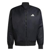 Adidas M Stadium Bmb Logo Three Stripes Stand Collar Zipper Long Sleeve Cotton Jacket Men Jacket JN1825 S black