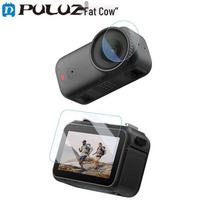 PULUZ Grūdinto stiklo ekrano ir hidrogelio objektyvo plėvelė, skirta DJI Osmo Action kamerai