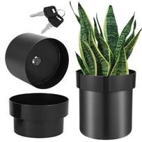 Flower Pot Money Storage Box 2 Layer Lockable Hidden Surprise Secret Safe Box Piggy Bank Security Container Stash Key žalia