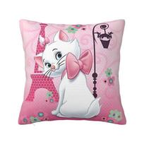 Individualus Disney Anime Katės Mariės Prabangus Pagalvės Užvalkalas Dekoras Svetainei Dėklas Animacinis Kawaii Pagalvėlės Sofai 12x12Inch white