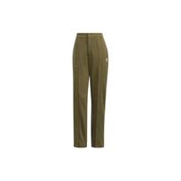 Adidas Originals Trefoil Button Plain Casual Sports Long Pants Women bottoms Olive-Green HL9393 J/XS brown