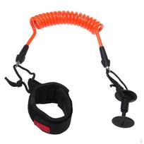 Wrist Coil Leash Surf Board Cord 4FT 7MM Black 5ft oranžinė