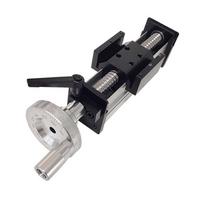 Manual Ball Screw Sliding Table with Precision Scale Linear Slide Actuator Dual Optical Axis Hand Crank for CNC Tool 3D Printing 50mm black