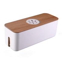 Cable Management Box Cable Storage Box Protect Cables Charger Socket Organizer Large Capacity with Lid for Home Office balta