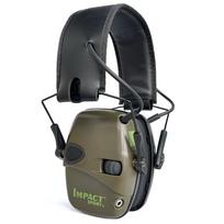 Tactical Shooting Earmuffs Electronic Sound Amplification Anti-Noise Hearing Protection Headset for Outdoor Sports žalia