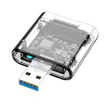 M2 SSD Case M.2 to USB 3.0 Gen 1 5Gbps High-speed SSD Enclosure for SATA M.2 NGFF SSD 2242 2260 2280 Card Adapter gray