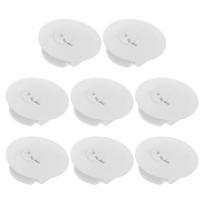 8Pcs Money Saving Box Stopper Lock Key Piggy Bank Plug Replacement Plastic Round Bottom Cover Secure Coin Bank Hole Plug White China Mainland white