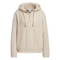 Adidas Originals FW25 Sports Loose Fit Long Sleeve Knit Hoodie Women Tops KS5968 L white