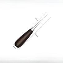 Diy Wooden Handle Awls Leather Tent Sewing Awl Shoes Repair Tool Hand Stitcher Leather Craft Awl Punch Hole Leather Tools black