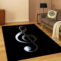 3D muzikinio rašto kilimas, grindų kilimėlis svetainei, sofai, namų miegamajam, prieangio kilimėlis, virtuvės dekoras, žaidimų kambario neslystantis kilimas, dovana 40x60cm brown