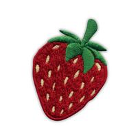 Patchion Strawberry - Self-Adhesive Backing - Embroidered Patch/Badge/Emblem