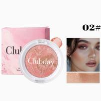 Three-Color Marbled Highlighter and Blush, 02# 3.5g, Pearlescent for Face one size rožinė