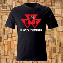 Massey Ferguson Tractor Logo Graphic T-shirt M brown