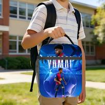 Soccer Lamine Y-Yamal Football Insulated Lunch Bags Portable Meal Container Cooler Bag Tote Lunch Box Work  Travel Men Women One Size white
