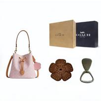 COACH Rowan Artificial Leather Crossbody Handbag Small Women's Cherry Blossom Pink CEA23-IMPO One Size 1 white