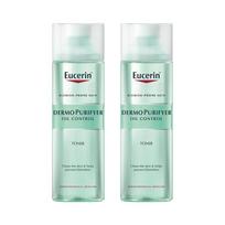 Eucerin DermoPurifyer Oil Control Toner 200ml (2pcs) - Sebum Care, Korean 200ml (2pcs) white