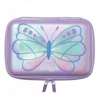 Smiggle vaikiškas kuprinės rinkinys mergaitėms 1–6 klasėms Violetinis drugelio dizainas Su pieštukų dėklu, pietų krepšiu, vandens buteliuku Purple Butterfly Pencil Case white