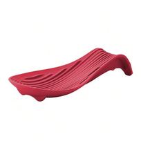 Silicone Spoon Rest Pad - Heat-Resistant Kitchen Utensil Holder raudona