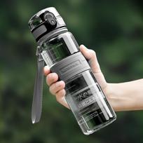 500/1000ml Water Bottles BPA Free Shaker Outdoor Sport Tour Drink Bottle Portable Leakproof Ecofriendly Plastic Fruit Tea 650ml   gray gray
